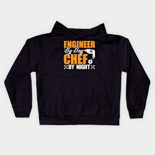 Engineer By Day Chef By Night Kids Hoodie